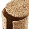 Casafield Free Standing Toilet Paper Storage Roll Holder with Lid - Natural, Fits 3 Rolls, Seagrass or Water Hyacinth Bath Tissue Organizer for Bathroom